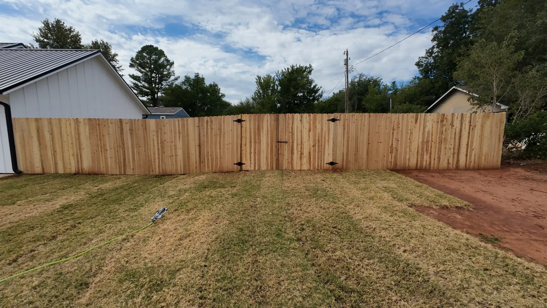 6' Cedar on Steel Post