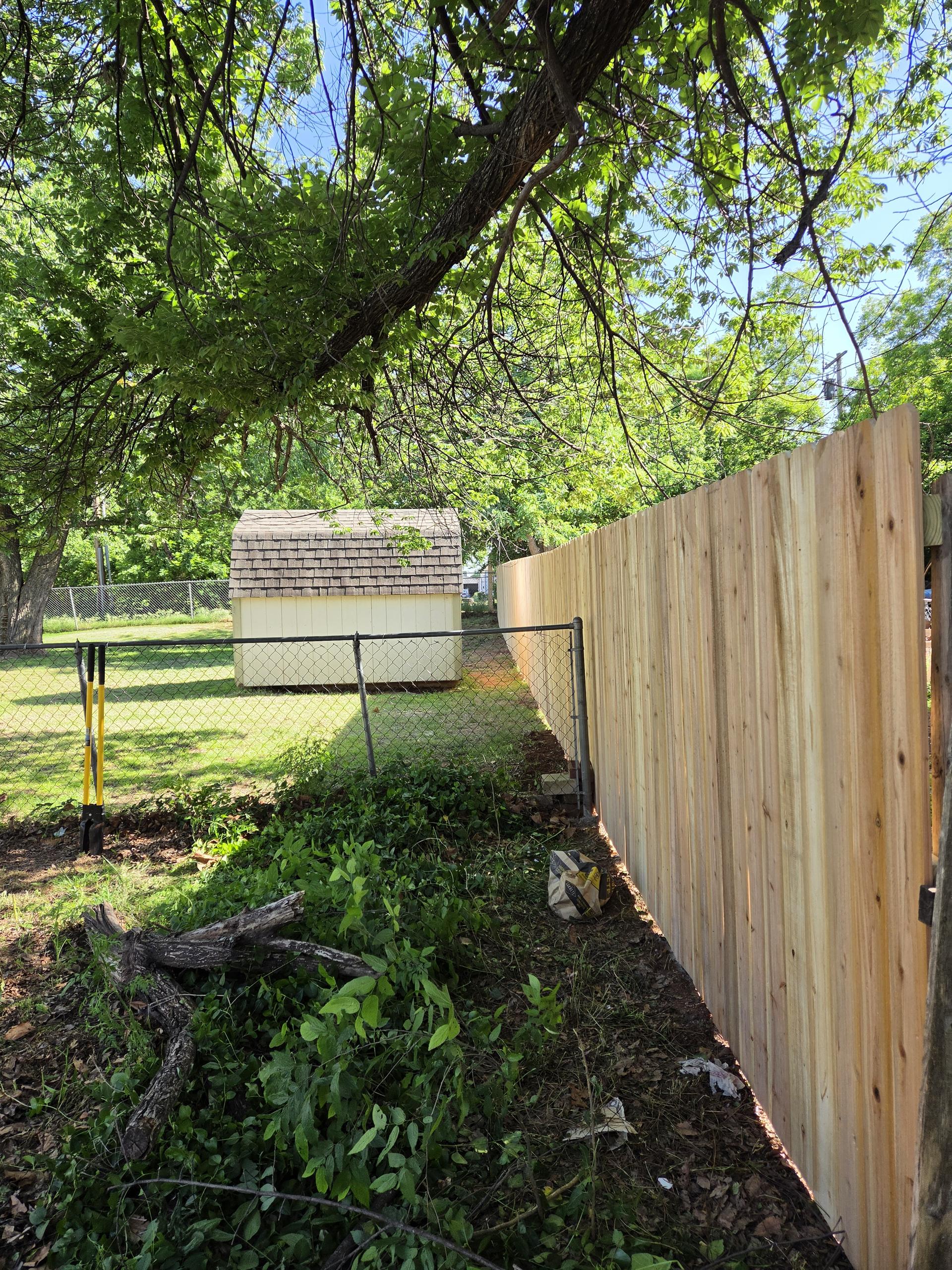 Finished Cedar Fence
