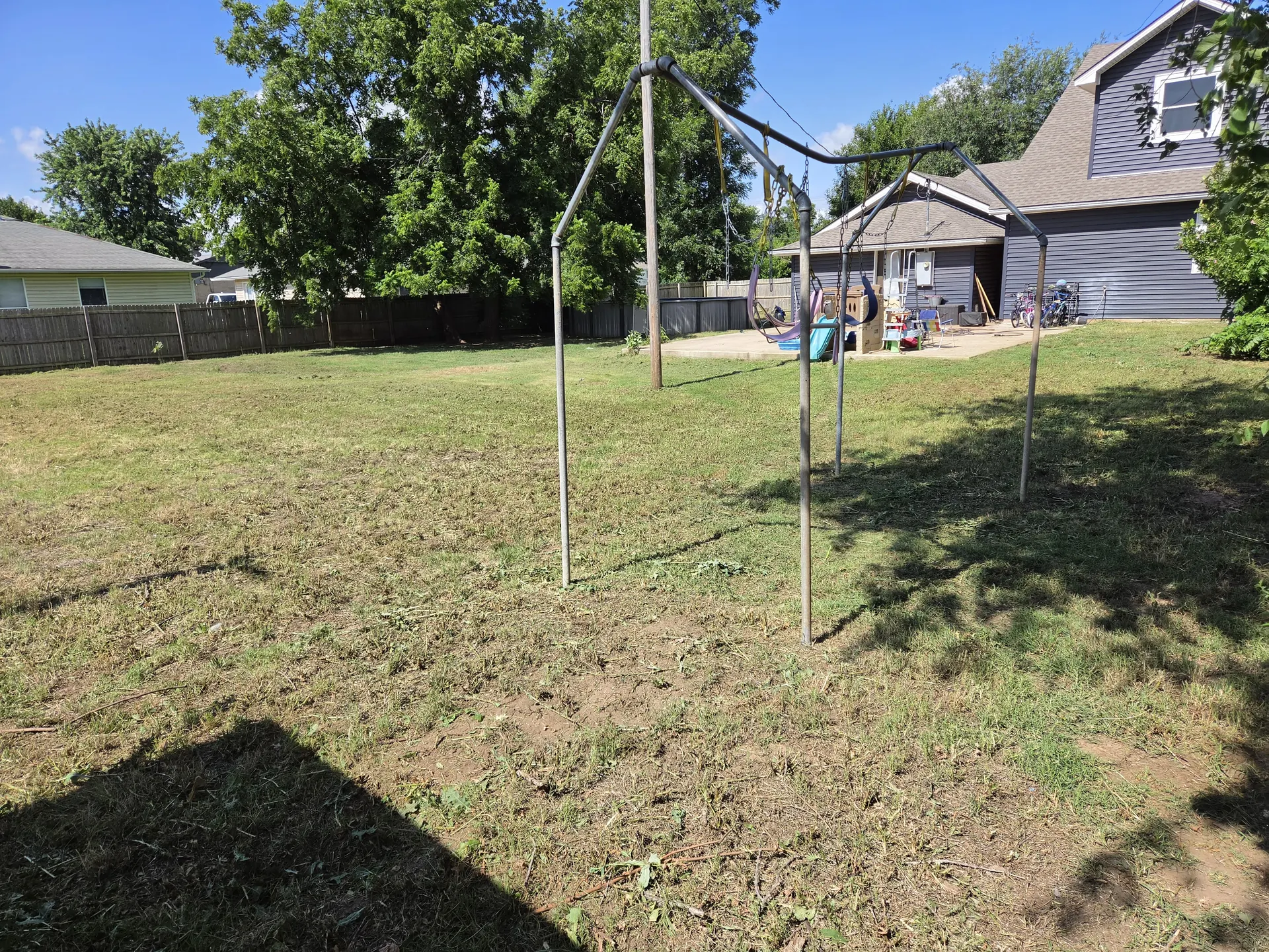 Yard Cleanup — After