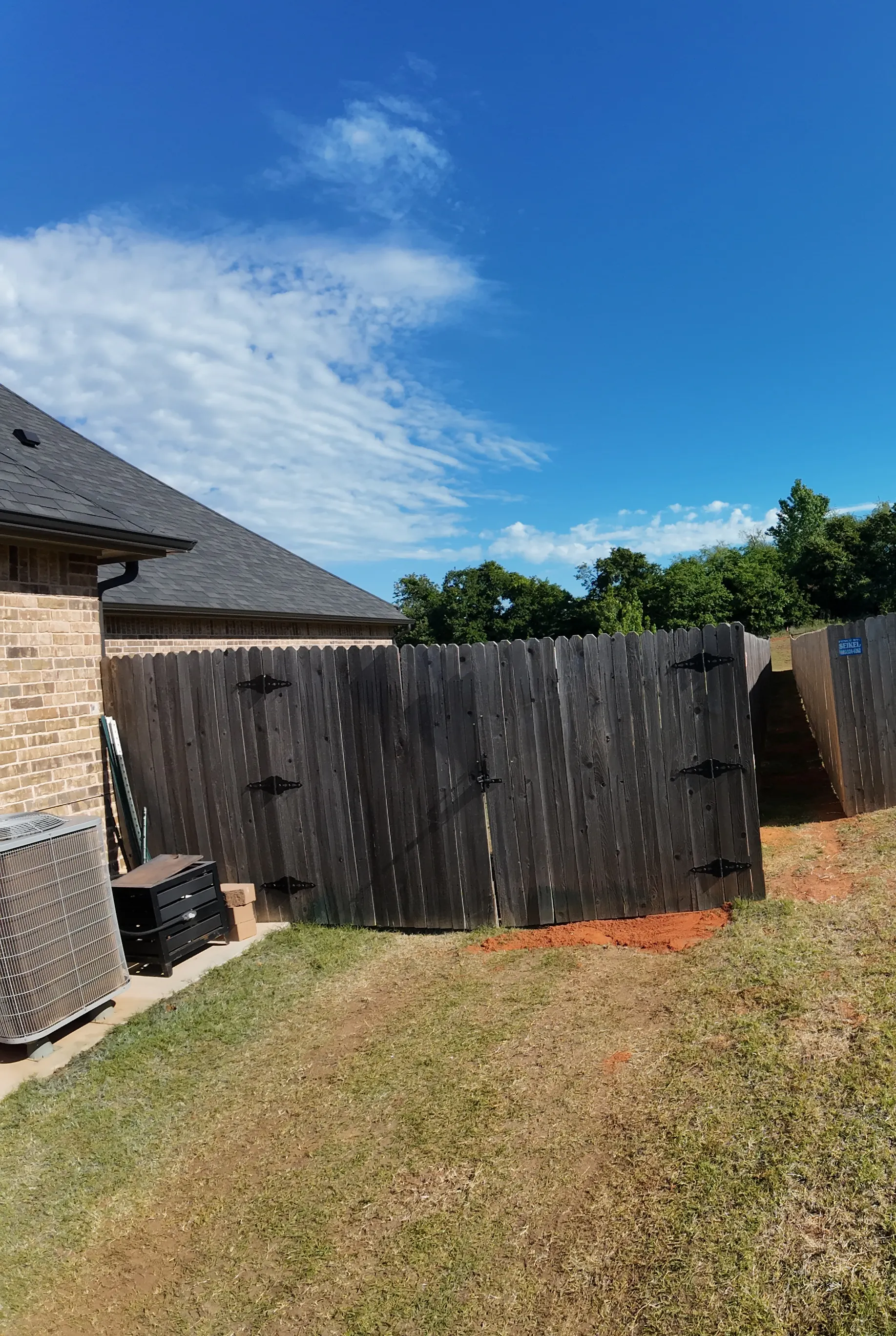 Cedar Gate Rebuild — Before